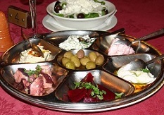 Ассорти из соусов на рыбном мезе, Кипр